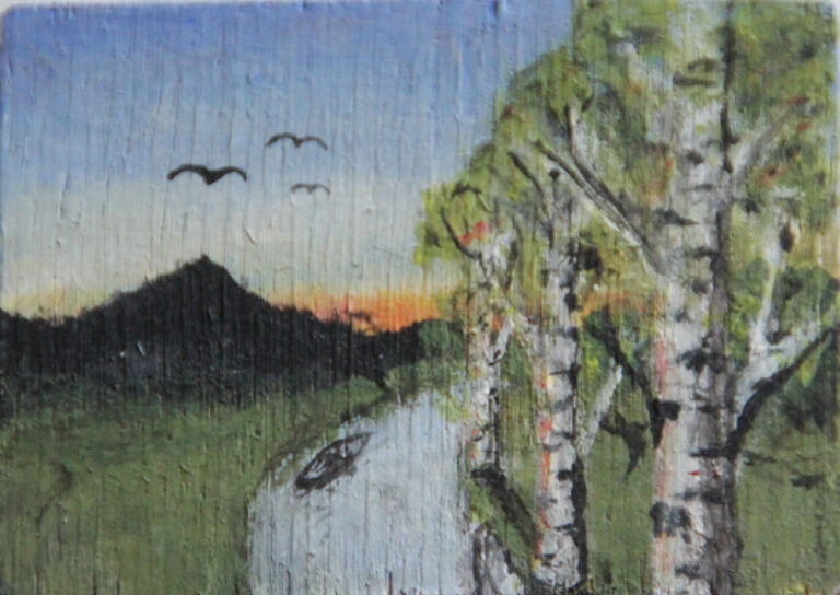 Fluss am Abend