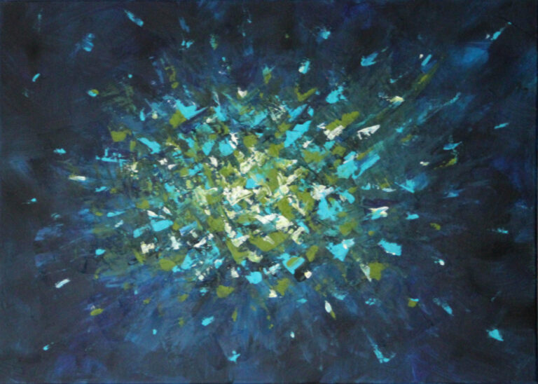Explosion in Blau
